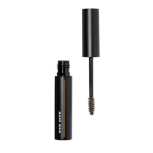 , Wow Brow Gel, Volumizing, Buildable, Wax-Gel Hybrid, Creates Full, Voluminous-Looking Brows, Locks Brow Hairs in Place, Neutral Brown, Fiber-Infused, 0.12 Oz