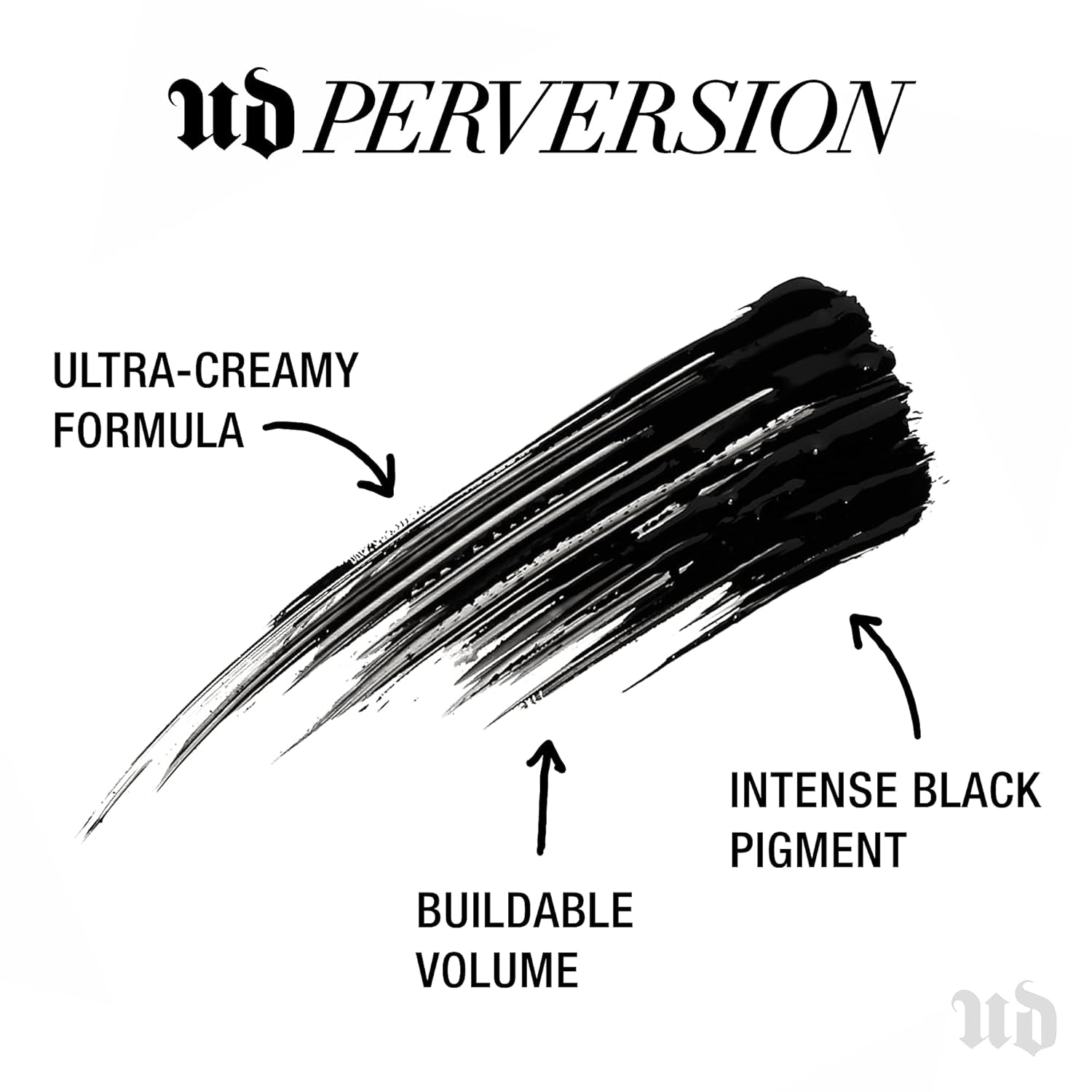 Perversion Volumizing Mascara - Intense Black Lengthening Mascara, Smudge-Resistant, Flake-Free, Buildable Lash Volume & Length, Curling & Separating, Cruelty-Free