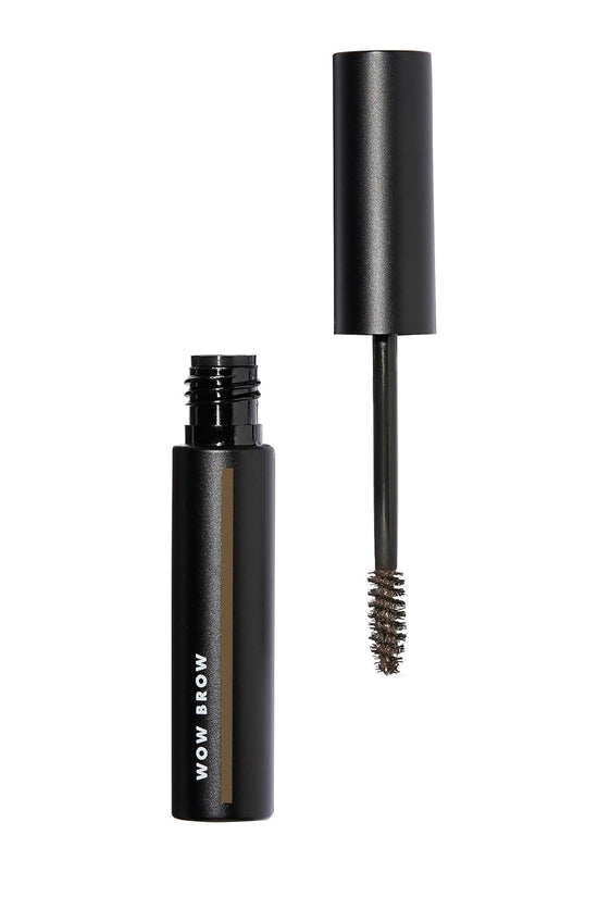 , Wow Brow Gel, Volumizing, Buildable, Wax-Gel Hybrid, Creates Full, Voluminous-Looking Brows, Locks Brow Hairs in Place, Neutral Brown, Fiber-Infused, 0.12 Oz
