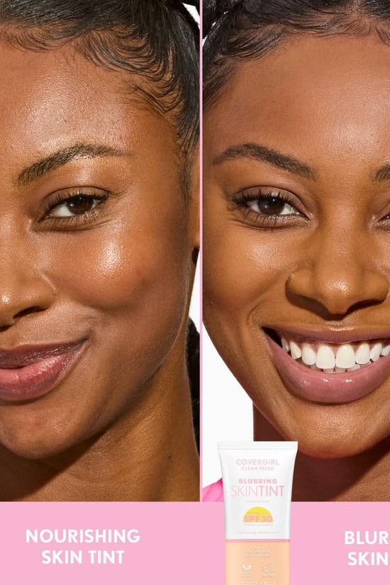 Clean Fresh Blurring Skin Tint with SPF 30, 430 Medium Neutral, Liquid Foundation, Soft Matte Finish, Smooths, Brightens, Blurs Pores, Mineral Sunscreen, Vegan Formula