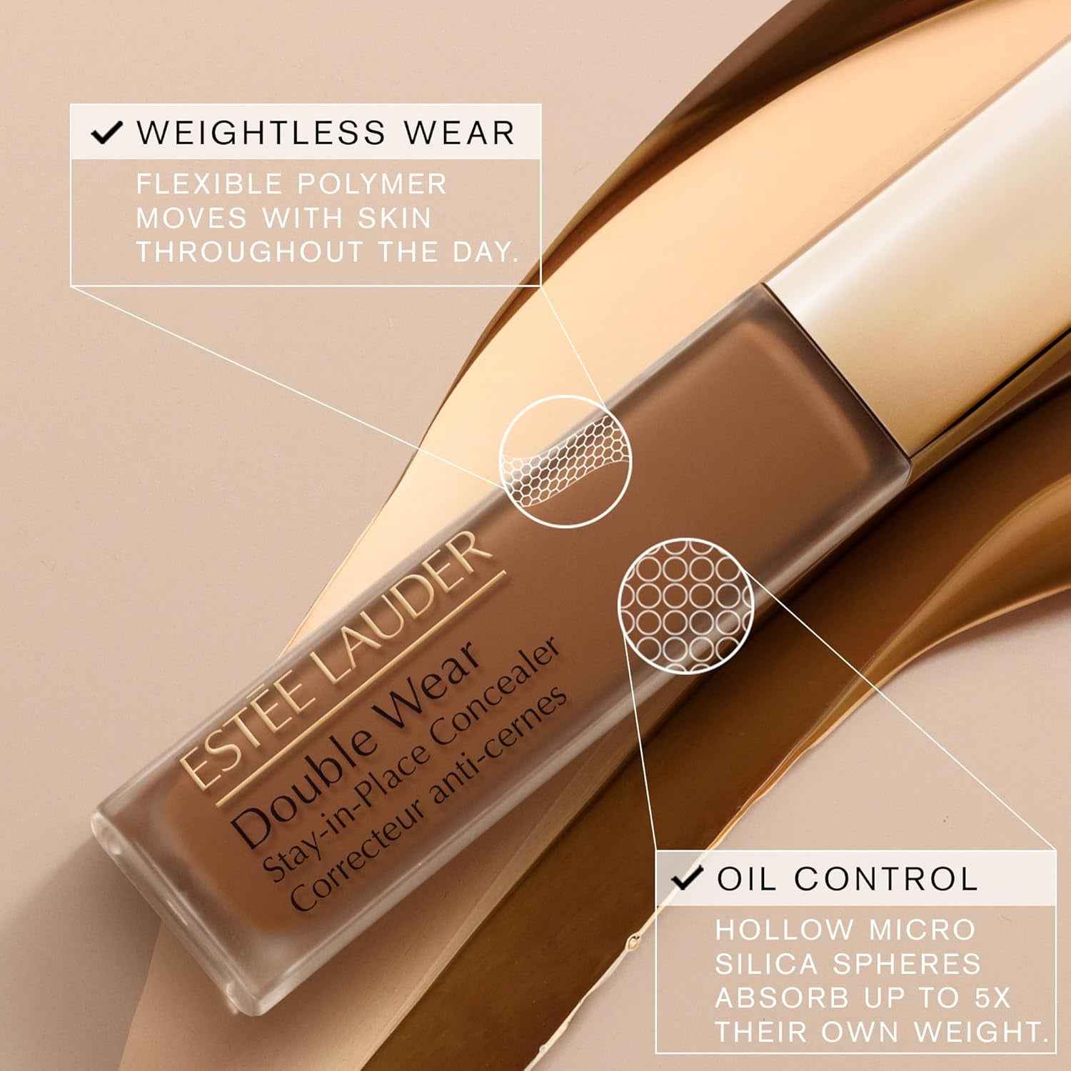 Double Wear Stay-In-Place Flawless 24-Hour Concealer | Longwear | Soft Matte Finish, Medium-To-Full Coverage | Hydrating, 0.4 Fl Oz