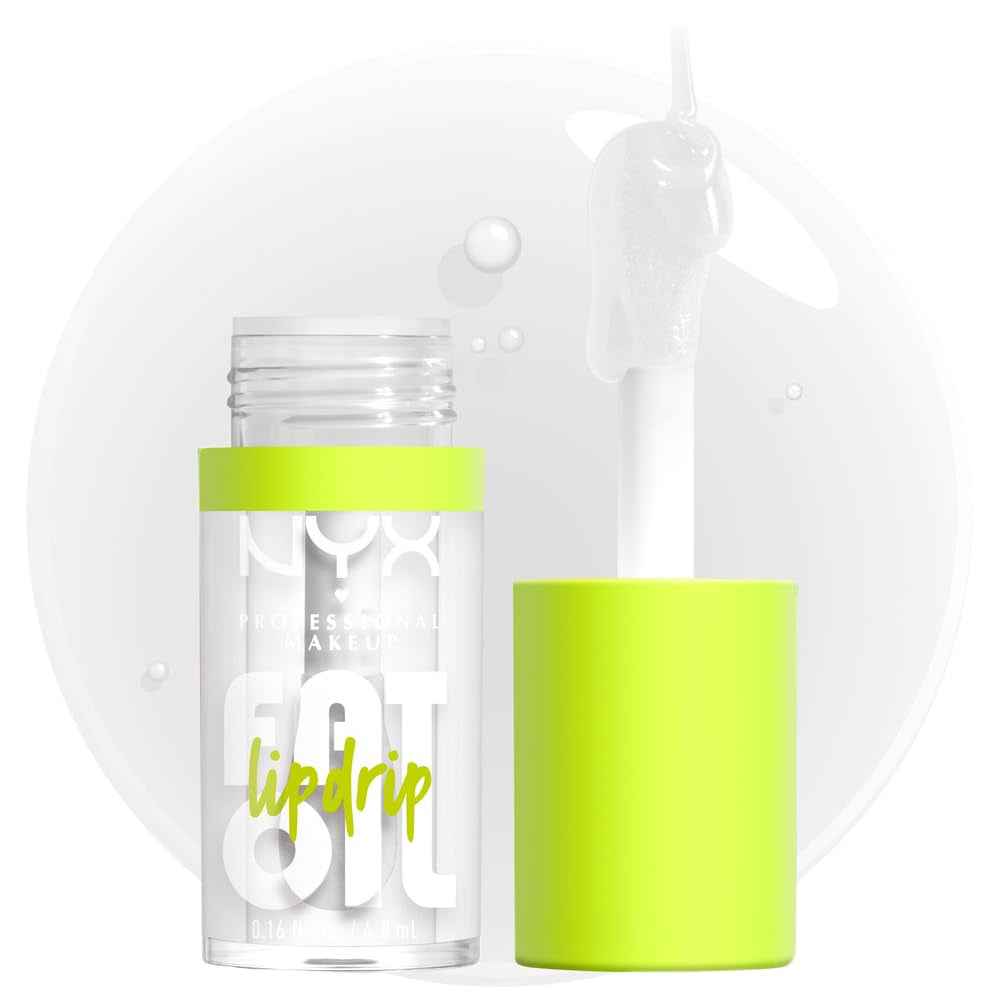 Fat Oil Lip Drip, Moisturizing Lip Oil Gloss, Vegan Tinted Formula, up to 12 HR Hydration - Missed Call (Sheer Pink)