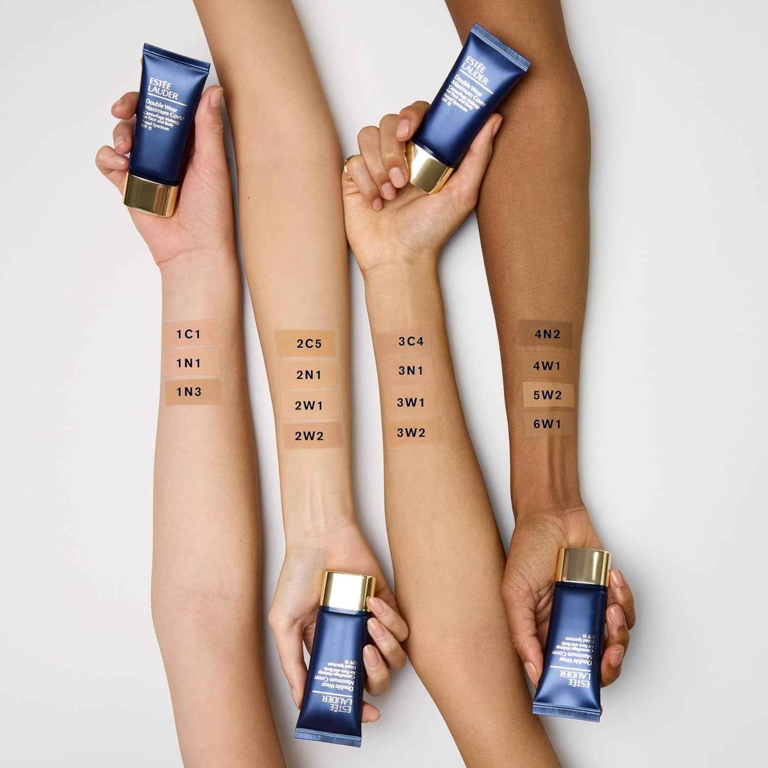 Double Wear 24-Hour Maximum Cover Camouflage Foundation for Face and Body SPF 15 | Full Coverage | Covers Scars & Tattoos, 1.0 Fl Oz