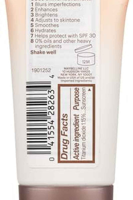 Dream Fresh Skin Hydrating BB Cream, 8-In-1 Skin Perfecting Beauty Balm with Broad Spectrum SPF 30, Sheer Tint Coverage, Oil-Free, Light/Medium, 1 Fl Oz