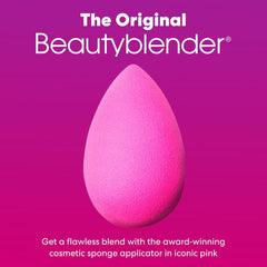 ® | Original Pink Beauty Blender Makeup Sponge, Super-Soft Foam Easily Blends Foundations, Powders & Creams, Made in USA, Reusable, Washable, Streak Free Application, Vegan, Cruelty Free