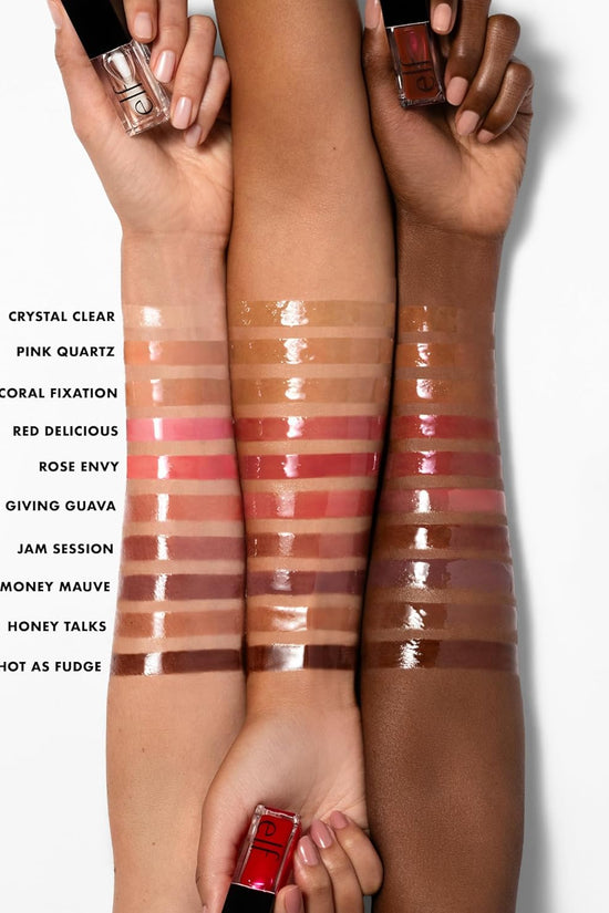 Glow Reviver Lip Oil, Nourishing Tinted Lip Oil for a High-Shine Finish, Infused with Jojoba Oil, Vegan & Cruelty-Free, Rose Envy