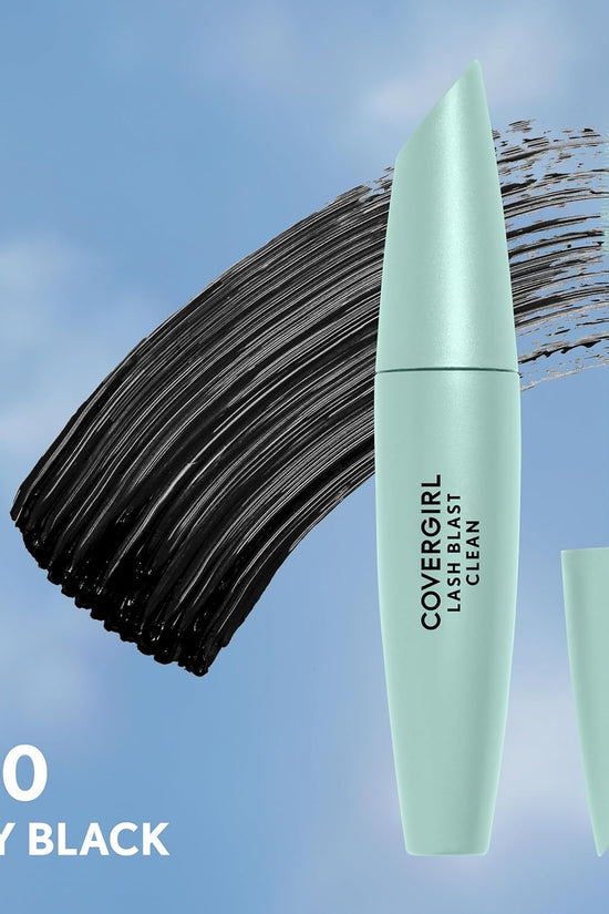 Lash Blast Clean Volume Mascara, Vegan Formula, Volumizing, Smudge-Proof, Cruelty Free, Very Black, 1 Count