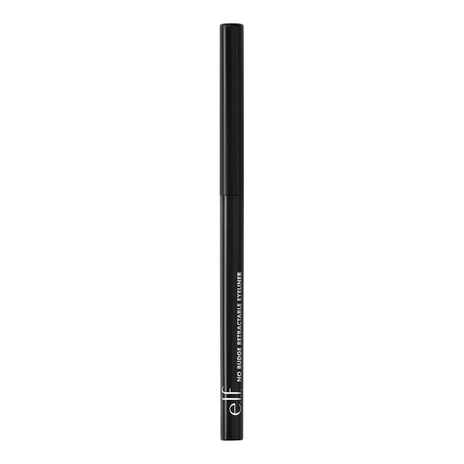 No Budge Retractable Eyeliner, Creamy, Ultra-Pigmented & Waterproof, Creates Bold & Defined Lines, Vegan & Cruelty-Free, Black