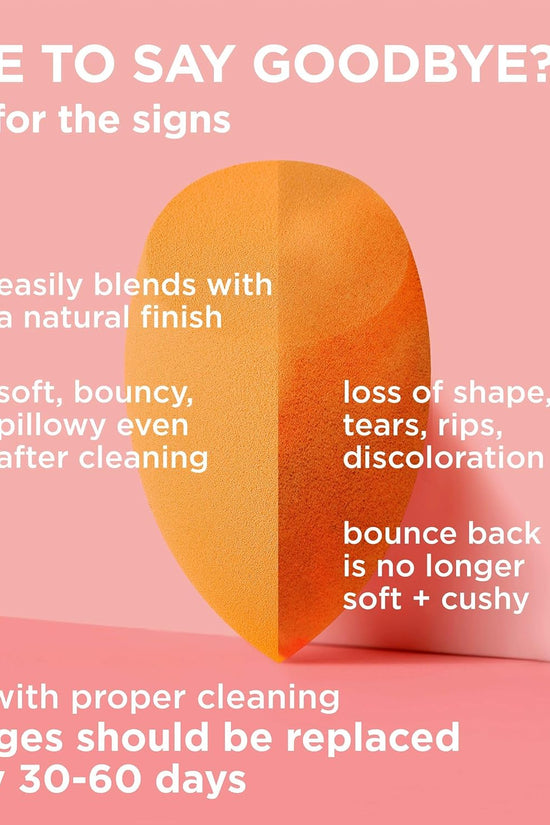 Miracle Complexion Sponge, Makeup Blender for Liquid and Cream Foundation, Full Coverage, Streak-Free Professional Makeup Tool, Cruelty Free, Vegan, Latex Free, 4 Count
