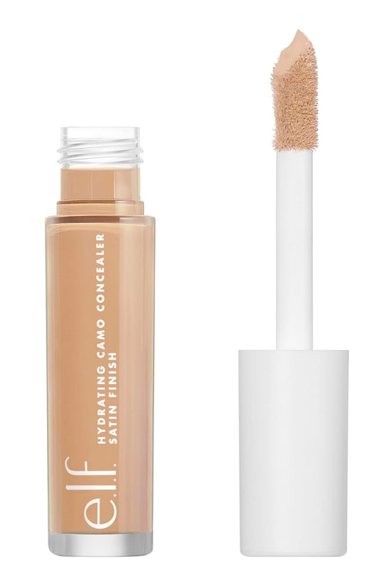 Hydrating Camo Concealer, Covers Blemishes & Under-Eye Circles, Full-Coverage & Delivers a Satin Finish, Vegan & Cruelty-Free, Light Sand