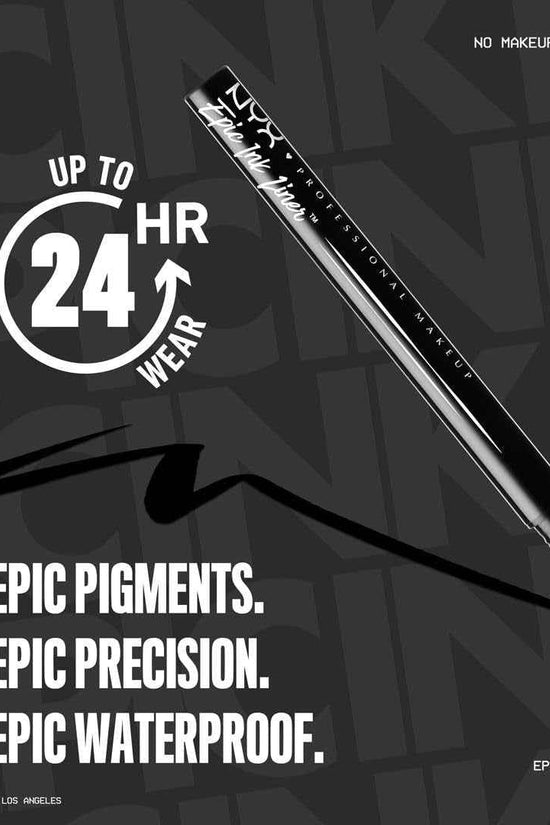 Epic Ink Liner, Waterproof Liquid Eyeliner - Black, Vegan Formula
