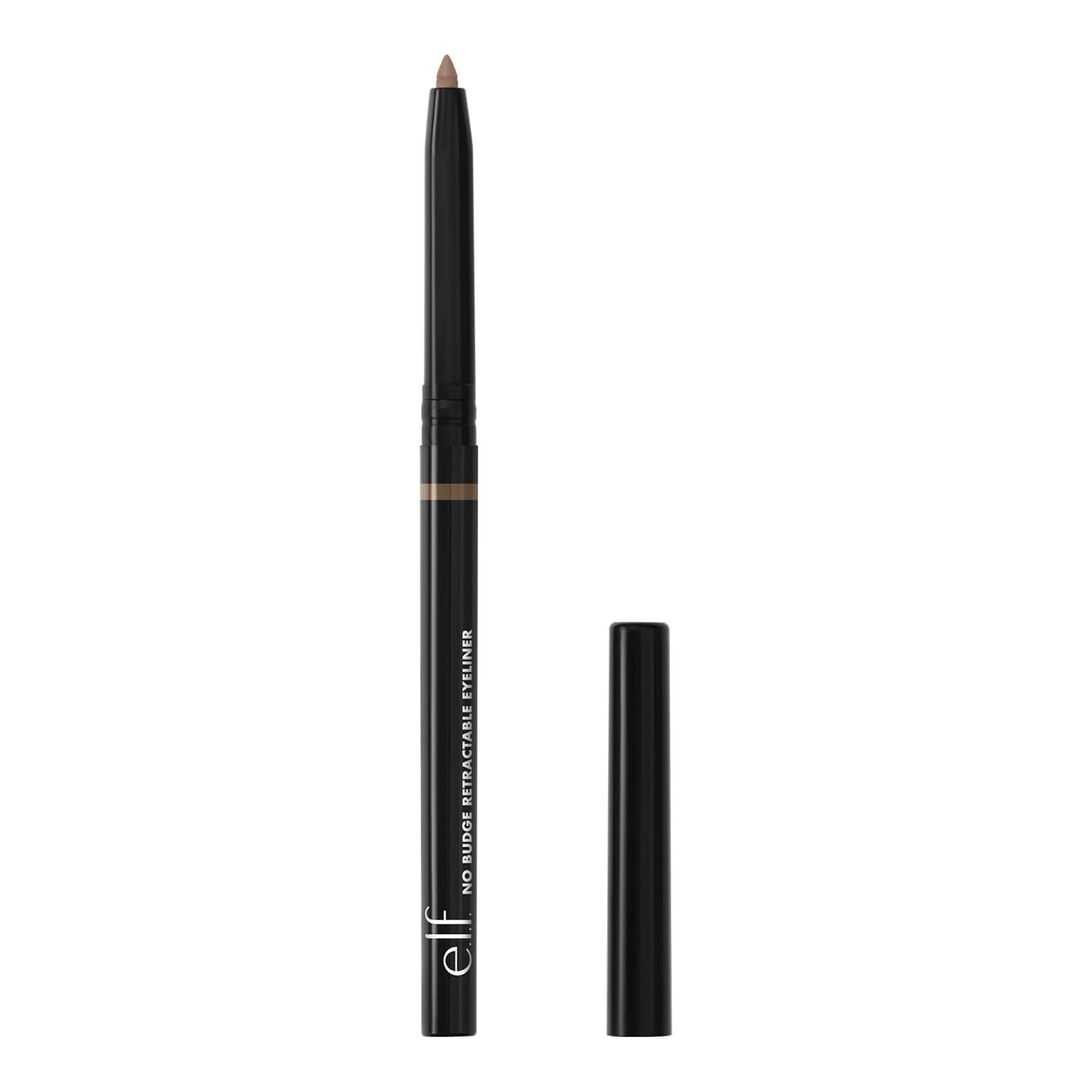 No Budge Retractable Eyeliner, Creamy, Ultra-Pigmented & Waterproof, Creates Bold & Defined Lines, Vegan & Cruelty-Free, Black