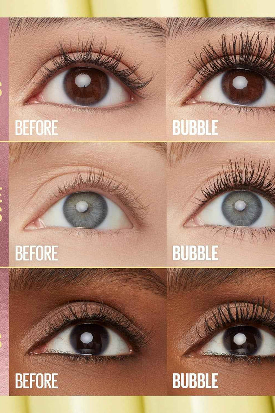 the Colossal Bubble Washable Mascara, Buildable Mascara Volume and Length Formula for Bold, Separated Lashes, Blackest Black, 1 Count