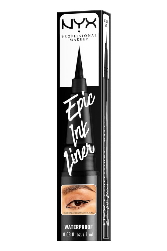 Epic Ink Liner, Waterproof Liquid Eyeliner - Black, Vegan Formula