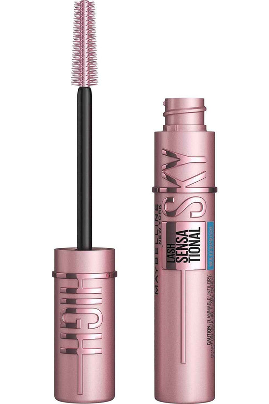 Lash Sensational Sky High Waterproof Mascara Makeup, Volumizing, Lengthening, Defining, Curling, Multiplying, Buildable Formula, Very Black, 1 Count