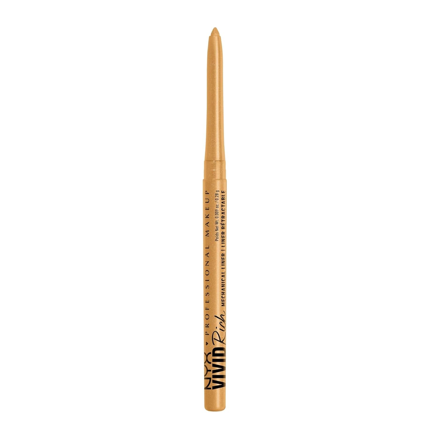 Mechanical Eye Pencil,Vivid Rich Mechanical, Creamy Retractable Eyeliner - Always Onyx, Black Eyeliner