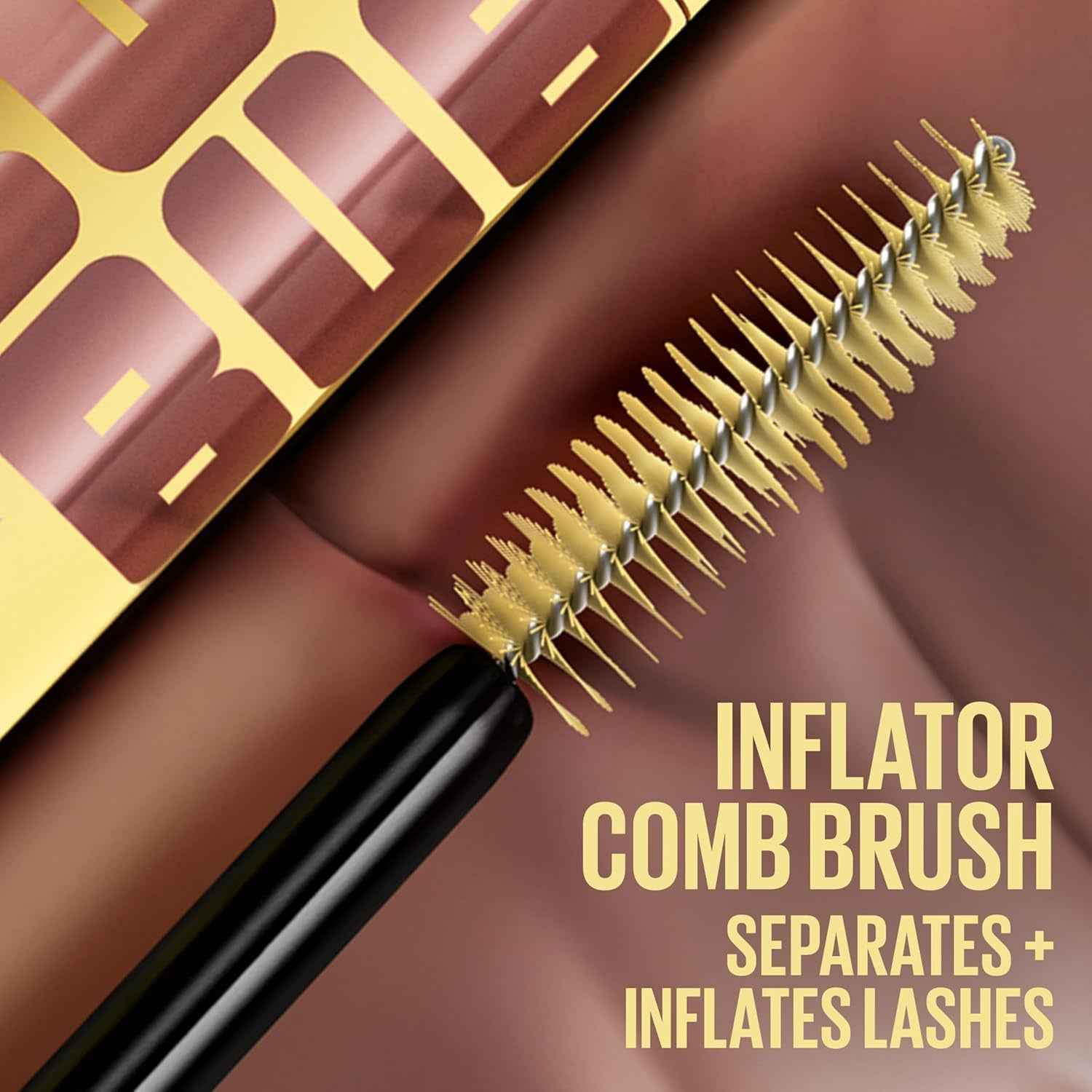 the Colossal Bubble Washable Mascara, Buildable Mascara Volume and Length Formula for Bold, Separated Lashes, Blackest Black, 1 Count