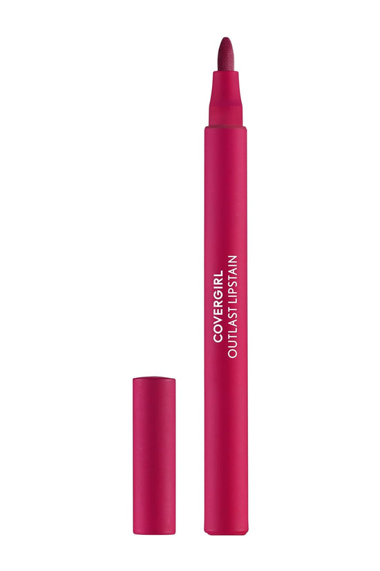Outlast, 10 Sugey Girl, Lipstain, Smooth Application, Precise Pen-Like Tip, Transfer-Proof, Satin Stained Finish, Vegan Formula, 0.06Oz