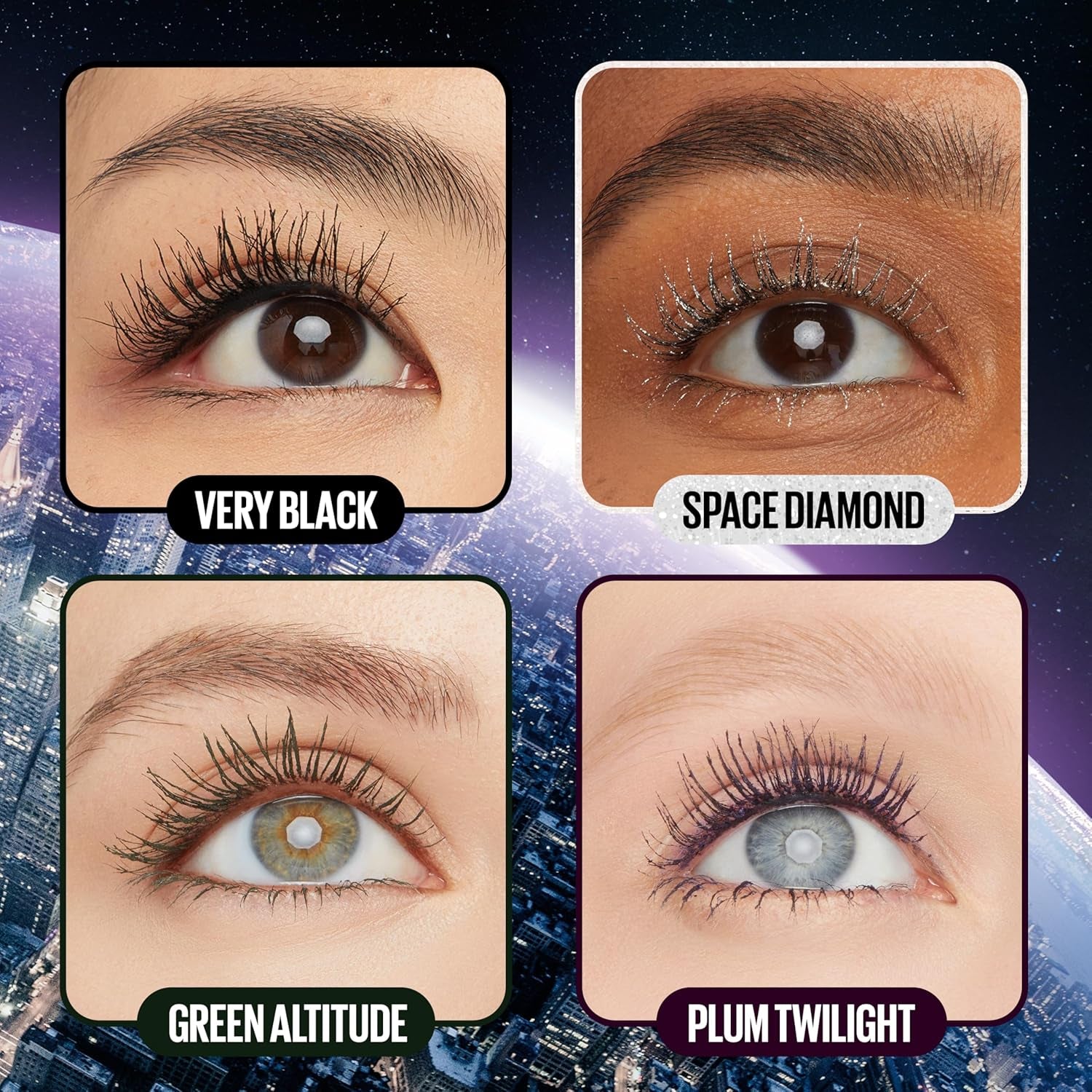 Lash Sensational Sky High Washable Mascara Makeup, Volumizing, Lengthening, Defining, Curling, Multiplying, Buildable Formula, Blackest Black, 1 Count