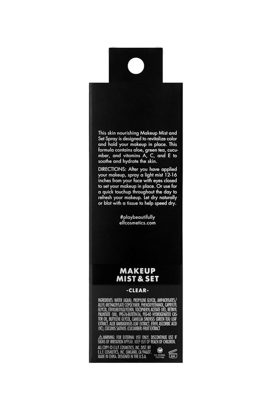 Makeup Mist & Set, Hydrating Setting Spray for Setting & Reviving Makeup, Soothes & Hydrates Skin, Infused with Vitamin A, Vegan & Cruelty-Free, 4.05 Fl Oz (120 Ml)