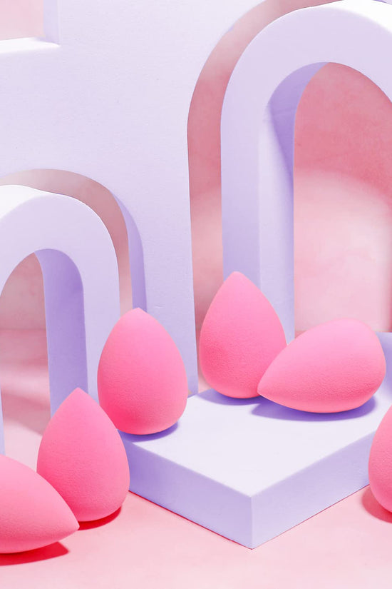 Collection Makeup Sponge Set Latex Free and High-Definition Set of 6 Makeup Wonder Blender for Powder Cream and Liquid, Super Soft Wonder Beauty Cosmetic