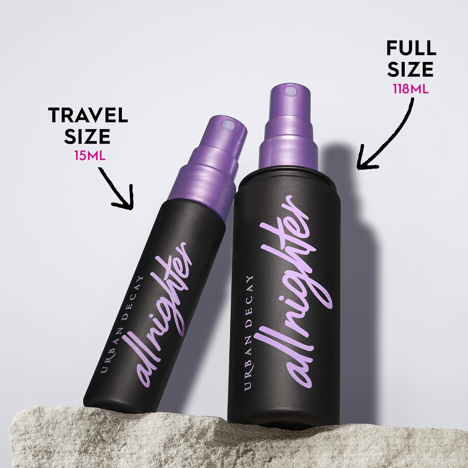 All Nighter Waterproof Makeup Setting Spray - Natural Finish, Smudge-Proof, Transfer-Resistant, up to 16HR Wear, Cool Skin Temperature, Fine Mist, Controls Shine, for All Skin Types