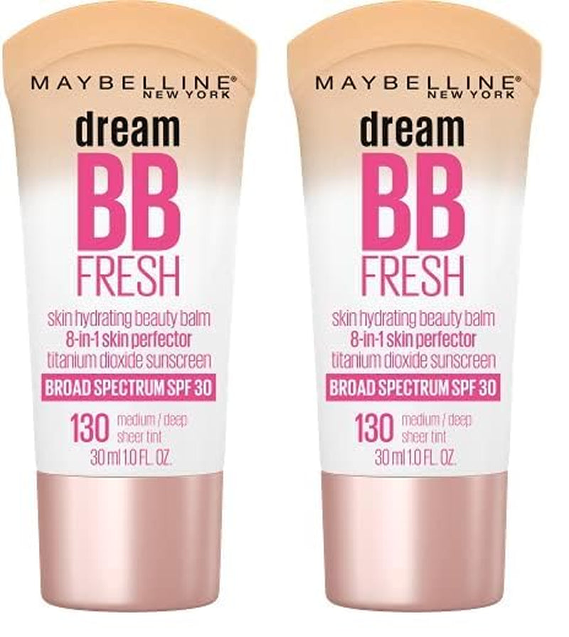 Dream Fresh Skin Hydrating BB Cream, 8-In-1 Skin Perfecting Beauty Balm with Broad Spectrum SPF 30, Sheer Tint Coverage, Oil-Free, Light/Medium, 1 Fl Oz