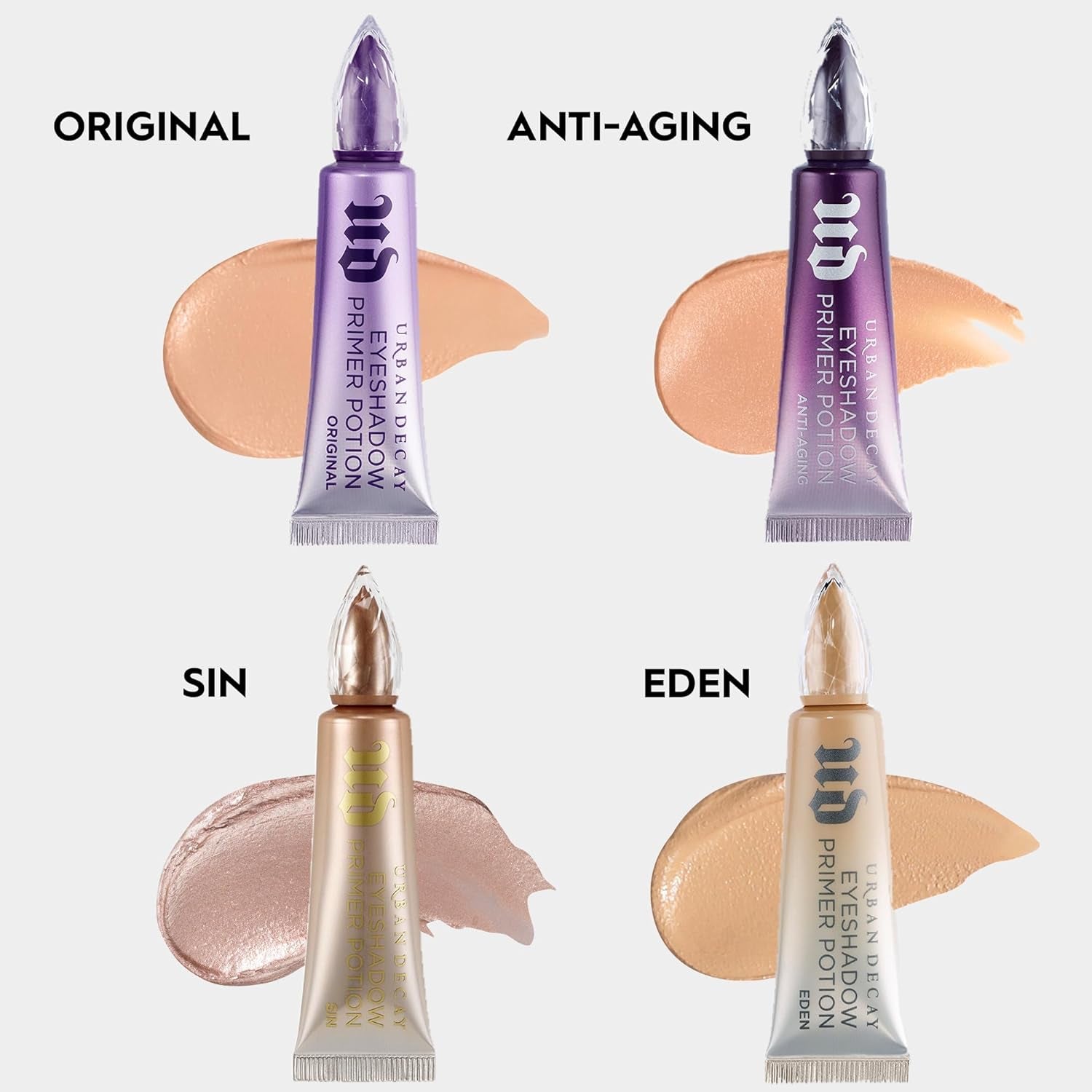 Eyeshadow Primer Potion - Smooth Eye Makeup Base, Crease-Free Eyeshadow, Waterproof & Long-Lasting Nude Eye Primer, Universal for All Skin Tones, More Vibrant Color, Paraben-Free, Vegan