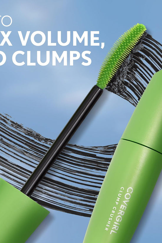Clump Crusher Mascara, 20X More Volume, Double Sided Brush, Long-Lasting Wear - 800 Very Black (Pack of 1)