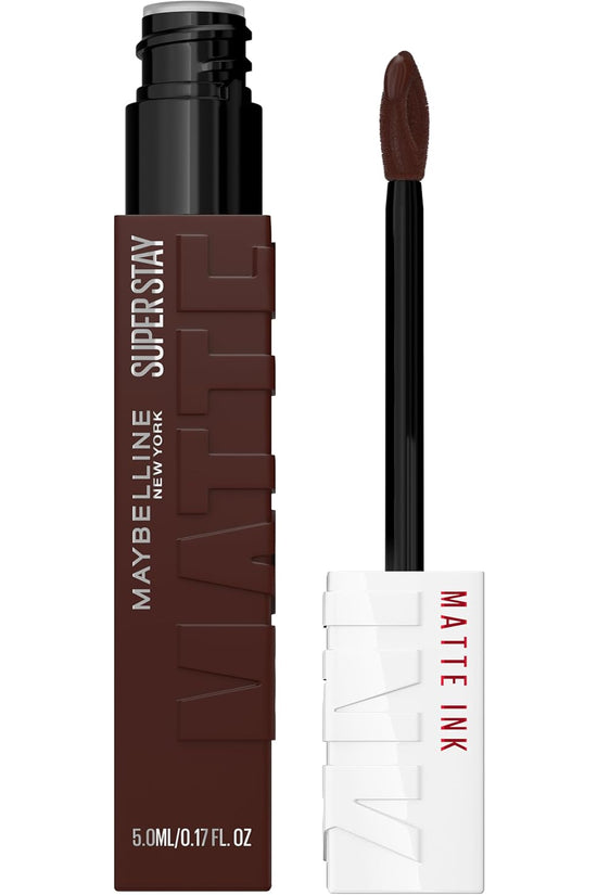 Super Stay Matte Ink Liquid Lipstick Makeup, Long Lasting High Impact Color, up to 16H Wear, Mover, Brown, 1 Count, Packaging May Vary