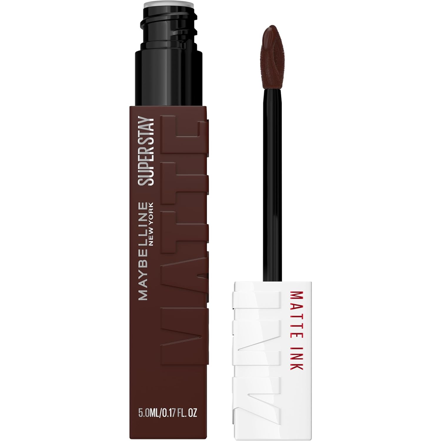 Super Stay Matte Ink Liquid Lipstick Makeup, Long Lasting High Impact Color, up to 16H Wear, Mover, Brown, 1 Count, Packaging May Vary