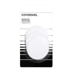 Makeup Masters Powder Puffs, 3 Ct, White