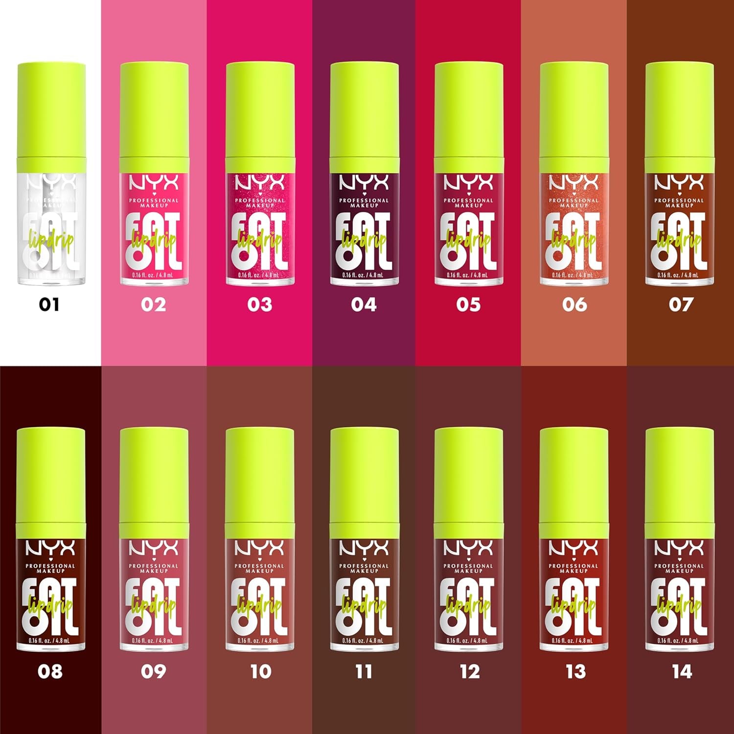 Fat Oil Lip Drip, Moisturizing Lip Oil Gloss, Vegan Tinted Formula, up to 12 HR Hydration - Missed Call (Sheer Pink)