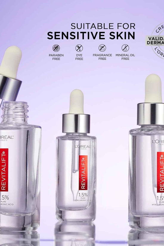 Revitalift 1.5% Pure Hyaluronic Acid Serum for Face, anti Aging Serum to Hydrate Skin & Reduce Wrinkles, Fragrance Free Skin Care for All Skin Types, 1 Oz