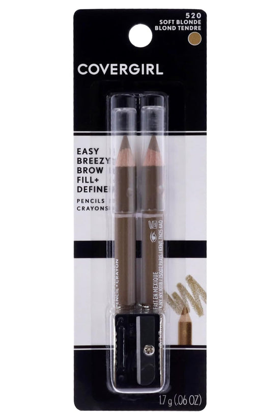 - Easy Breezy Brow Fill + Define Brow Pencil, Sharpener Included, Long-Lasting, Deeply Pigmented, Blendable Formula, 100% Cruelty-Free