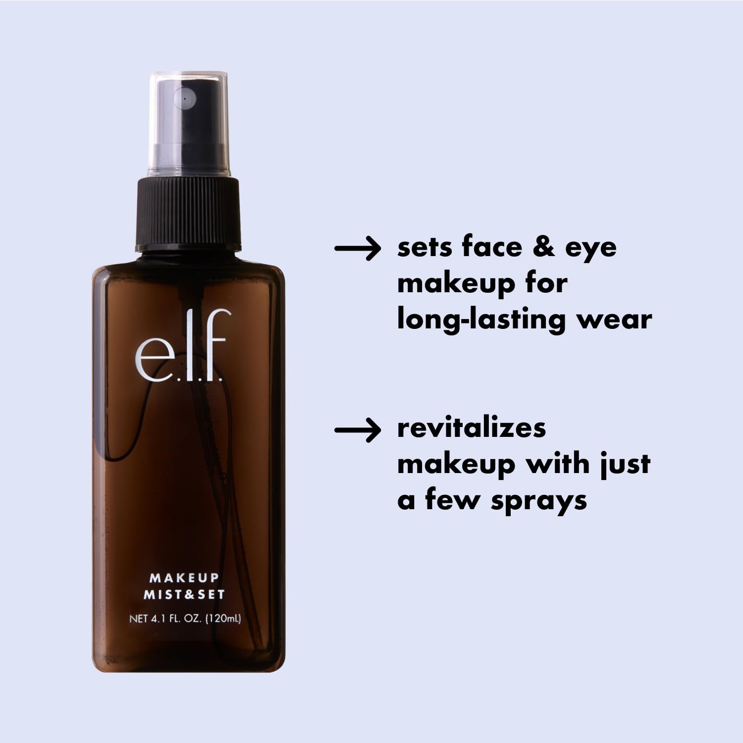 Makeup Mist & Set, Hydrating Setting Spray for Setting & Reviving Makeup, Soothes & Hydrates Skin, Infused with Vitamin A, Vegan & Cruelty-Free, 4.05 Fl Oz (120 Ml)