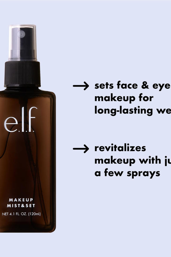 Makeup Mist & Set, Hydrating Setting Spray for Setting & Reviving Makeup, Soothes & Hydrates Skin, Infused with Vitamin A, Vegan & Cruelty-Free, 4.05 Fl Oz (120 Ml)