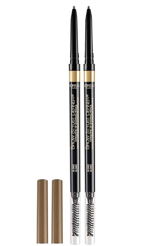 Makeup Brow Stylist Definer Waterproof Eyebrow Pencil, Ultra-Fine Mechanical Pencil, Draws Tiny Brow Hairs and Fills in Sparse Areas and Gaps, Dark Brunette, 0.003 Ounce (Pack of 1)
