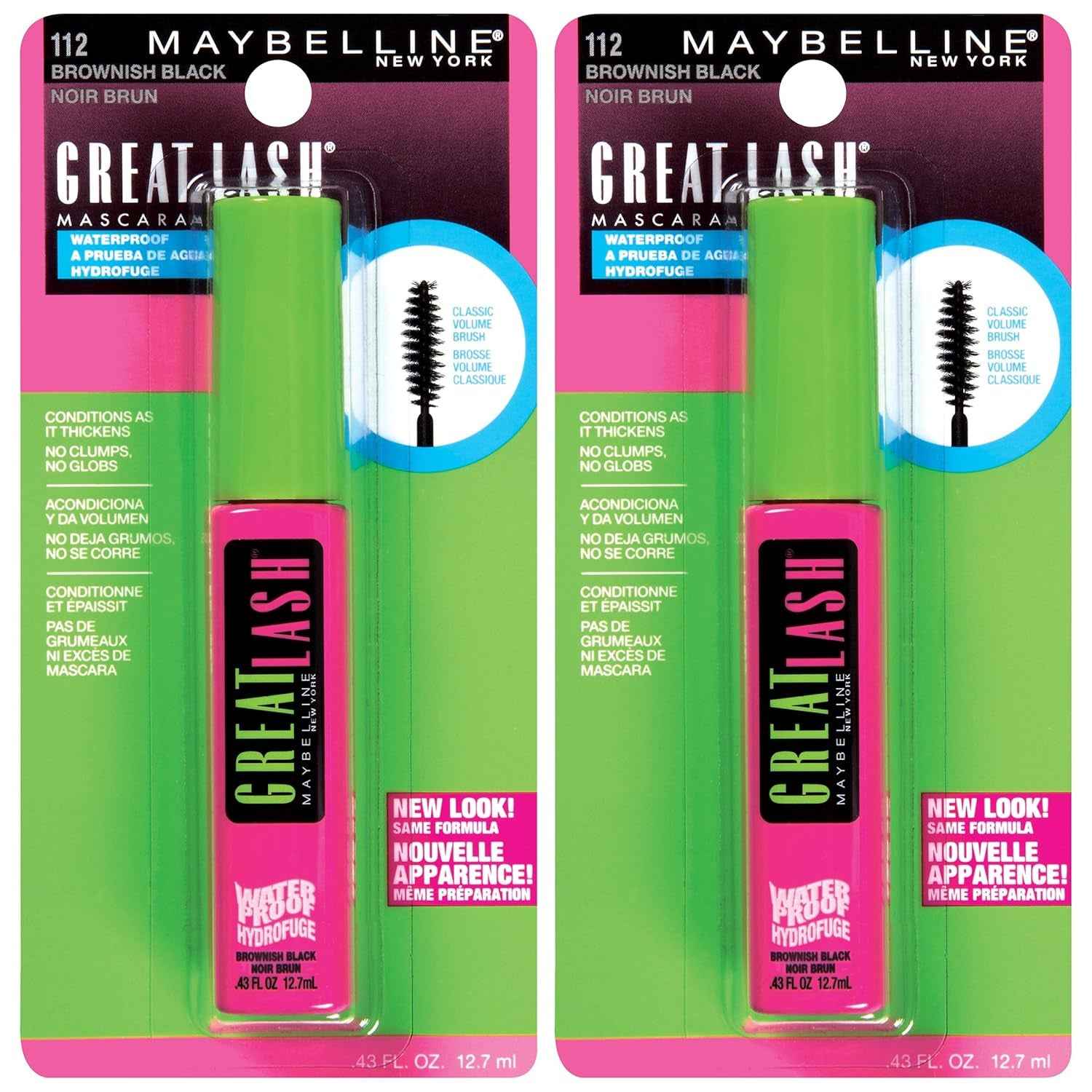Great Lash Clear Mascara, Conditioning Formula for Lashes and Eyebrows for a Natural Eye Makeup Look, 1 Count