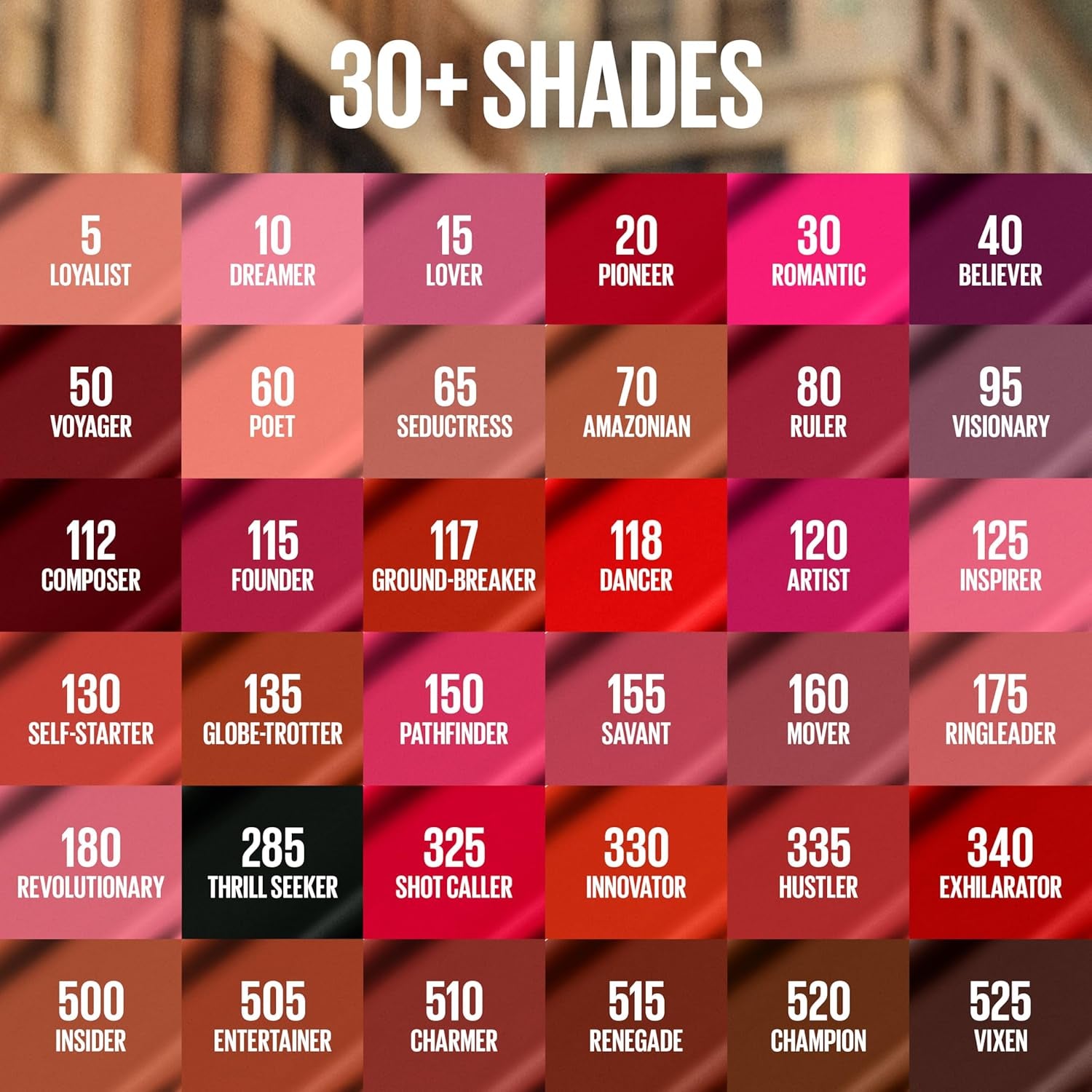 Super Stay Matte Ink Liquid Lipstick Makeup, Long Lasting High Impact Color, up to 16H Wear, Mover, Brown, 1 Count, Packaging May Vary