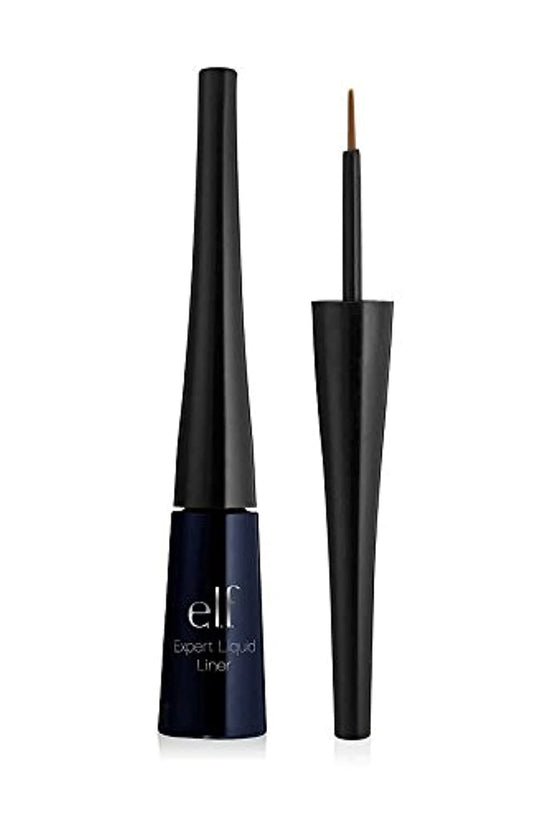 Liquid Eyeliner, High-Pigment Liquid Eyeliner with Extra-Fine Brush Tip, Easy Glide Smudge-Proof Formula, Jet Black