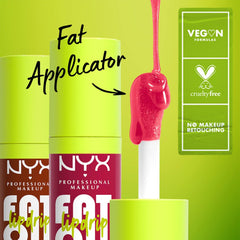 Fat Oil Lip Drip, Moisturizing Lip Oil Gloss, Vegan Tinted Formula, up to 12 HR Hydration - Missed Call (Sheer Pink)