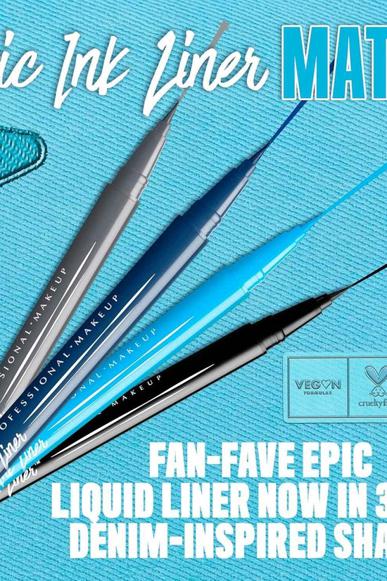 Epic Ink Liner, Waterproof Liquid Eyeliner - Black, Vegan Formula