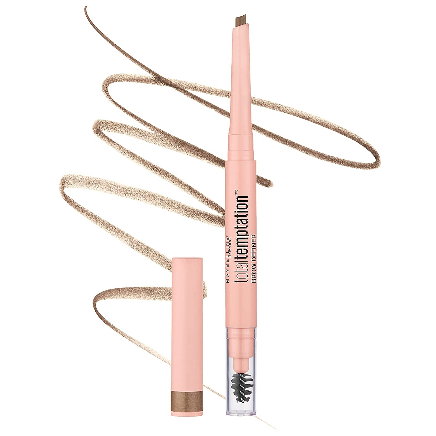 Total Temptation Eyebrow Definer Pencil, Medium Brown, 1 Count