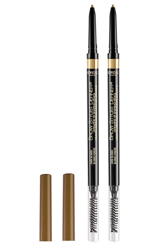 Makeup Brow Stylist Definer Waterproof Eyebrow Pencil, Ultra-Fine Mechanical Pencil, Draws Tiny Brow Hairs and Fills in Sparse Areas and Gaps, Dark Brunette, 0.003 Ounce (Pack of 1)
