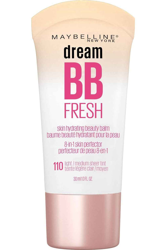 Dream Fresh Skin Hydrating BB Cream, 8-In-1 Skin Perfecting Beauty Balm with Broad Spectrum SPF 30, Sheer Tint Coverage, Oil-Free, Light/Medium, 1 Fl Oz
