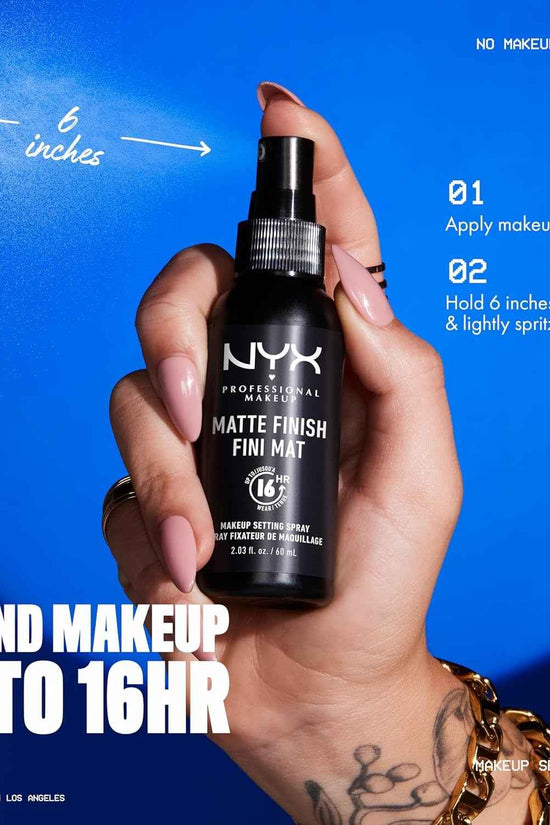 Makeup Setting Spray - Matte Finish, Long-Lasting Face Mist for up to 16HR Wear, Vegan Formula
