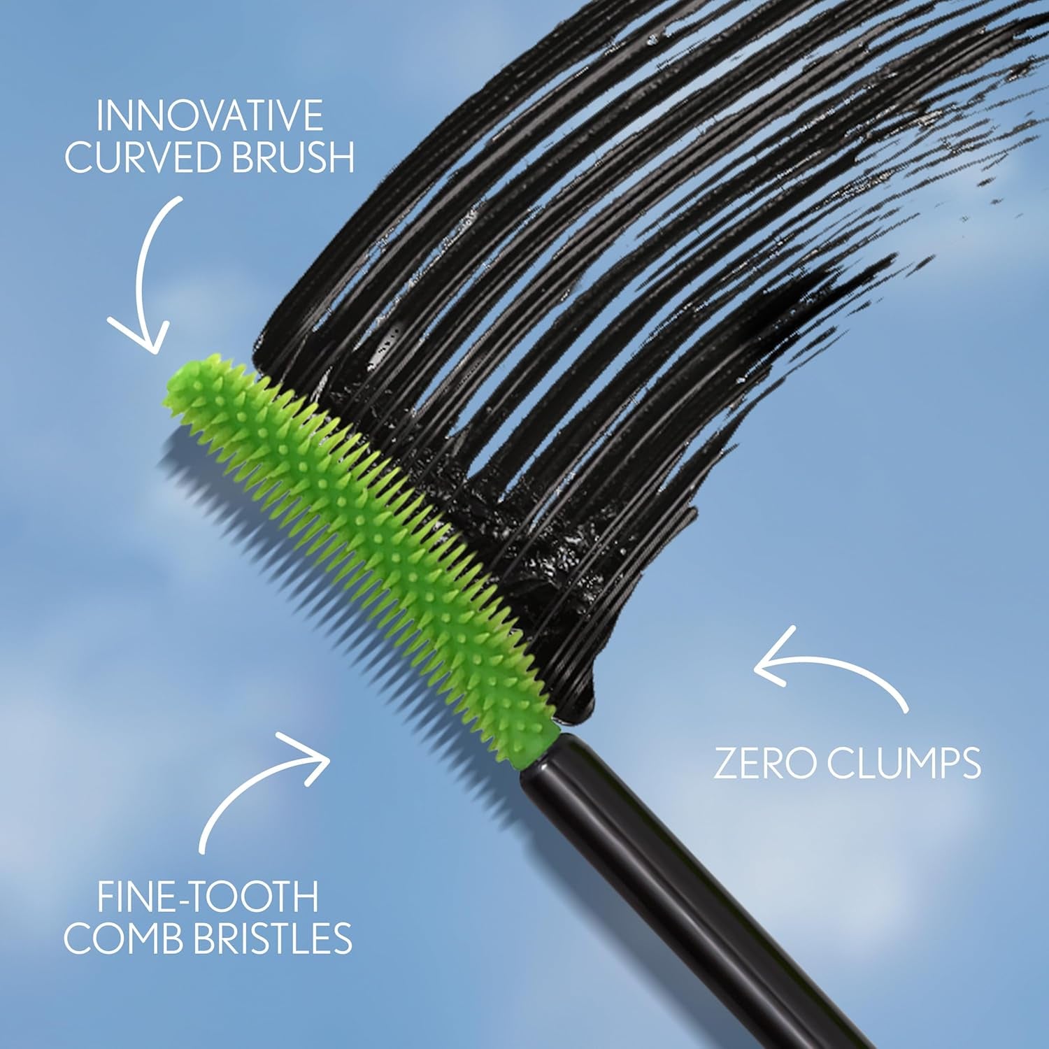 Clump Crusher Mascara, 20X More Volume, Double Sided Brush, Long-Lasting Wear - 800 Very Black (Pack of 1)