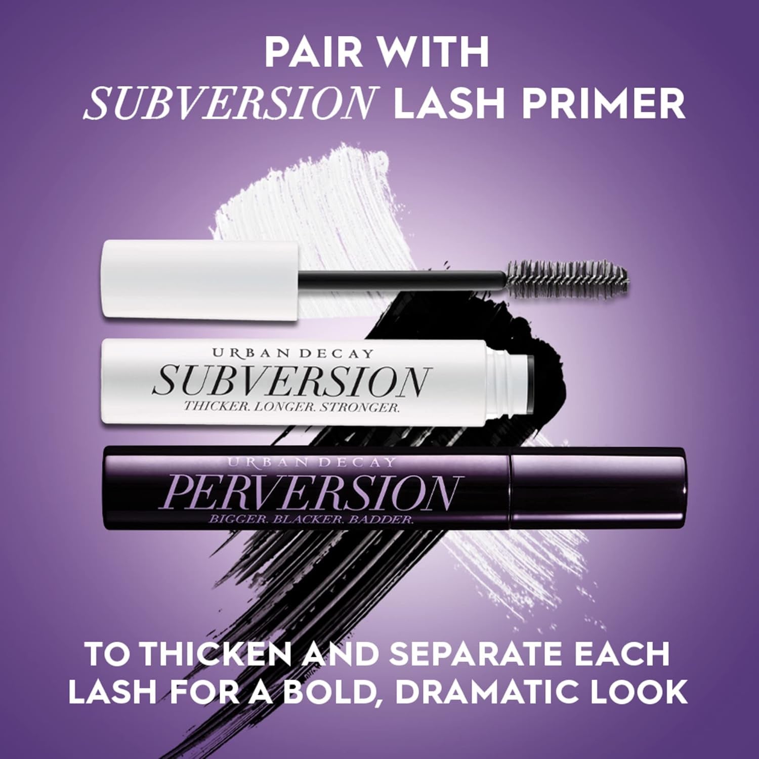 Perversion Volumizing Mascara - Intense Black Lengthening Mascara, Smudge-Resistant, Flake-Free, Buildable Lash Volume & Length, Curling & Separating, Cruelty-Free