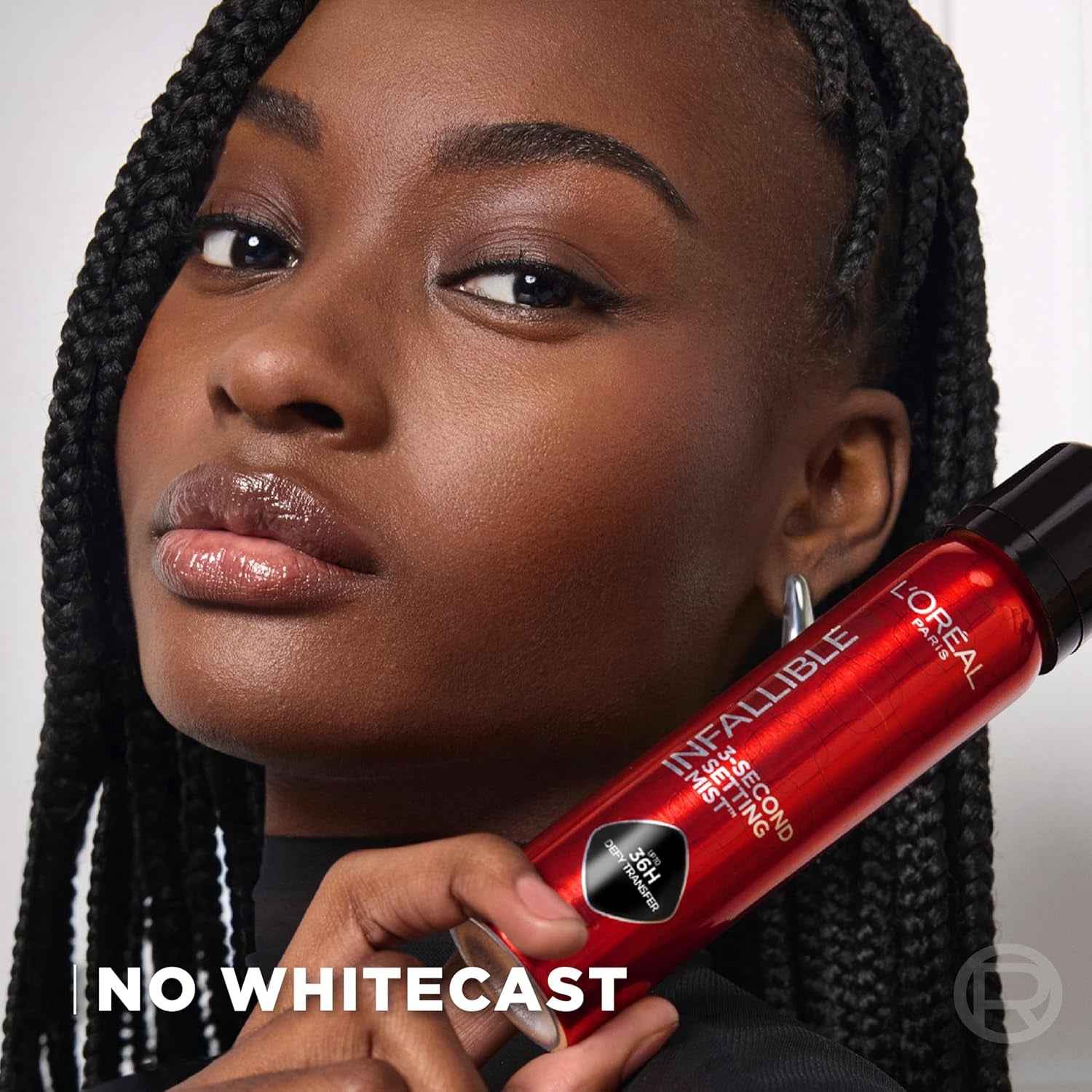 Infallible 3-Second Setting Spray Mist, Microfine Mist for up to 36HR Wear, Clear, 1.76 Oz